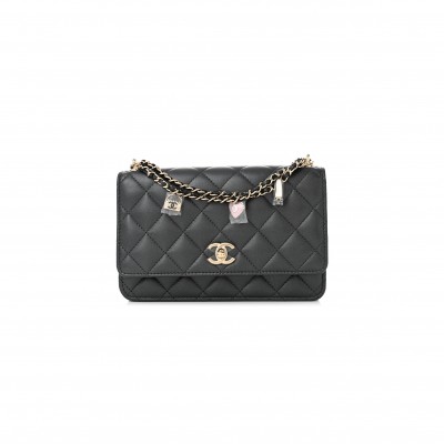 CHANEL MASTER WALLET ON CHAIN WITH CHARMS AP4537 (19*12*3.5cm)